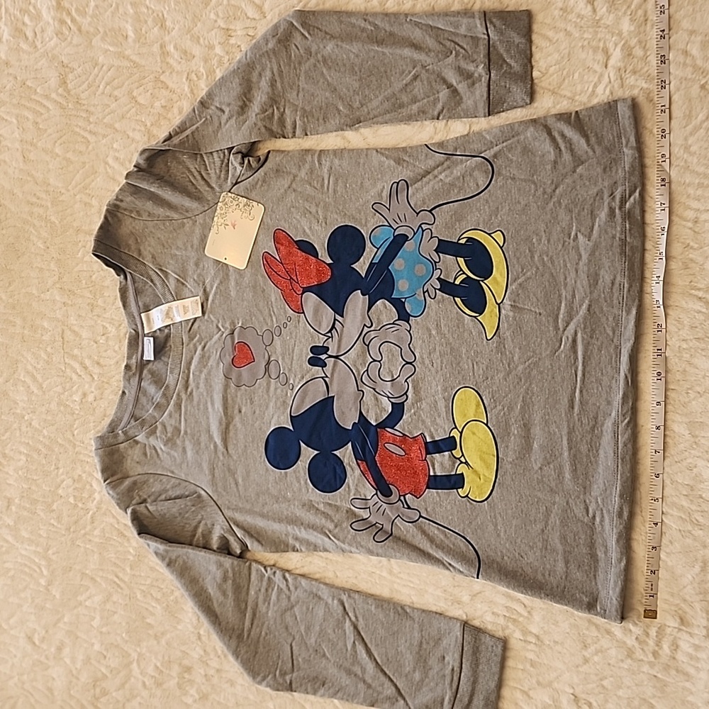 Disney Mickey and Minnie Mouse Love Sweatshirt - Picture 1 of 14